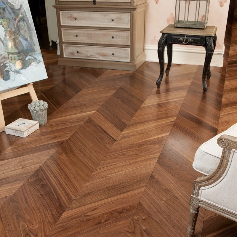 Инженерная доска MISSOURI COLLECTION Орех Американский Select (Селект) Французская елка Chevron